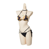 Women My Dress-Up Darling Kitagawa Marin Cosplay Two Piece Bikini Beach Swimsuit Halter Neck Swimwear Bathing Suit - INSWEAR